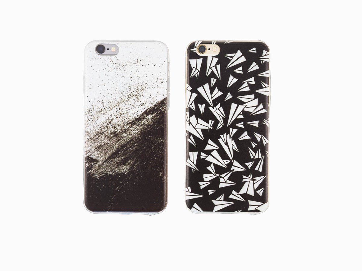 Набор чехлов для iPhone7 "Black plane"